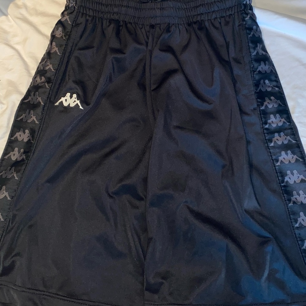 Black Kappa shorts size M.
